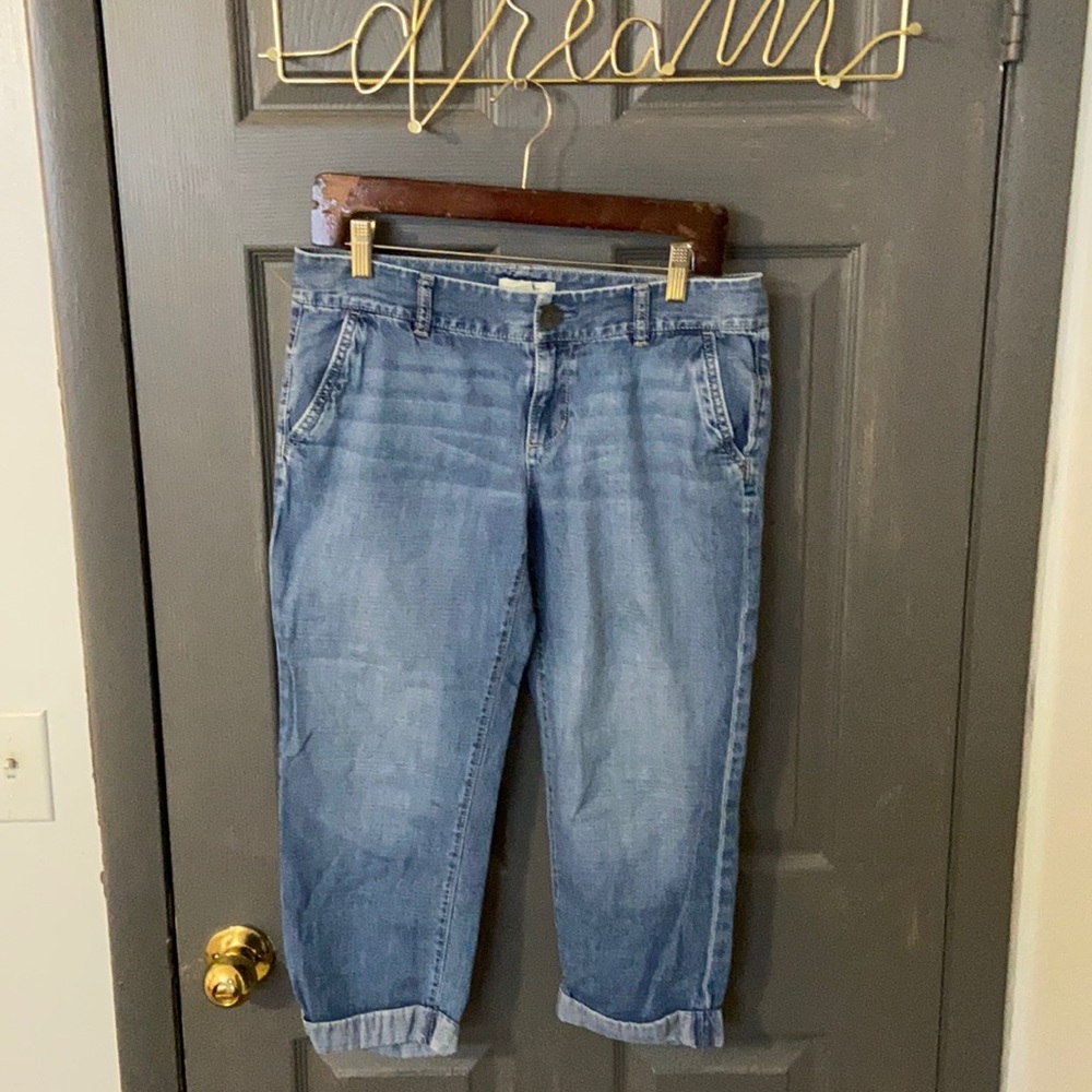 Loft cropped jeans size 4